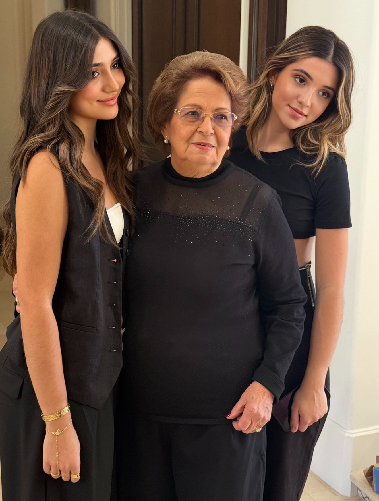 Samantha and Sophia together in a family portrait